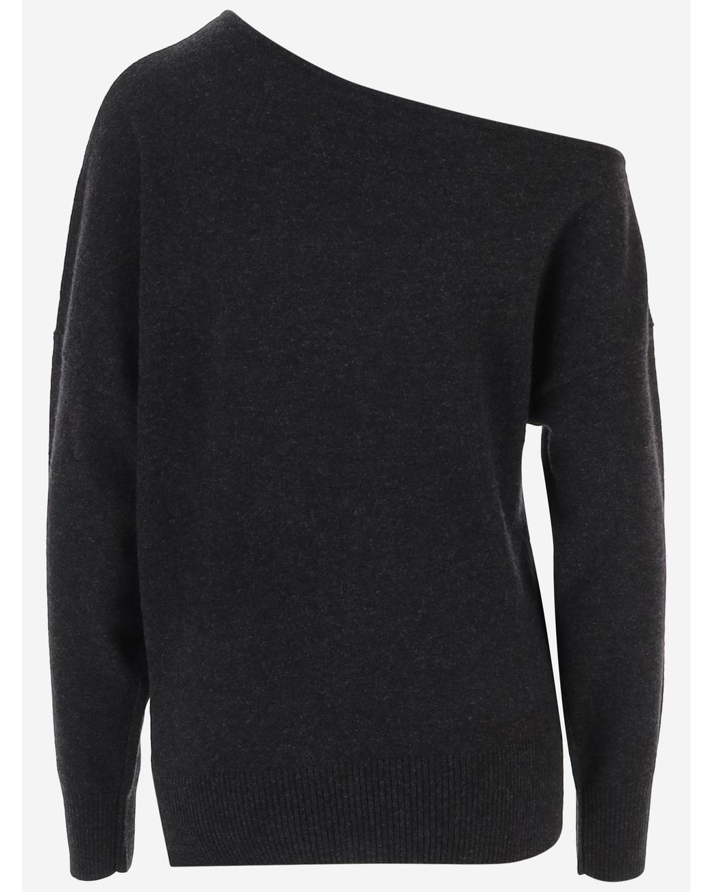 arch4 Black One-Shoulder Knit Top