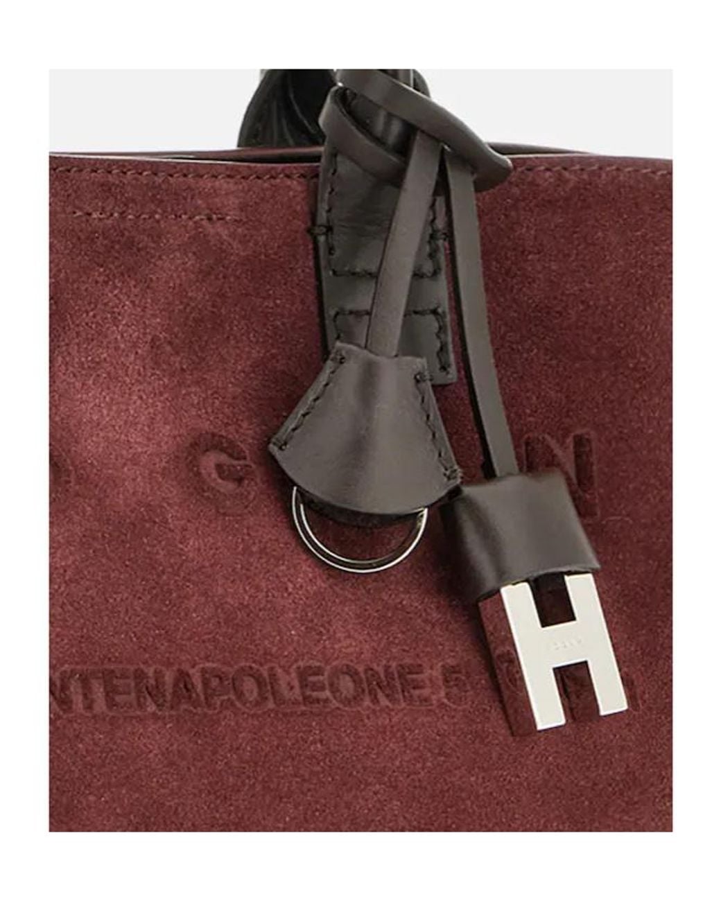 Hogan Red Address Shopping Bag