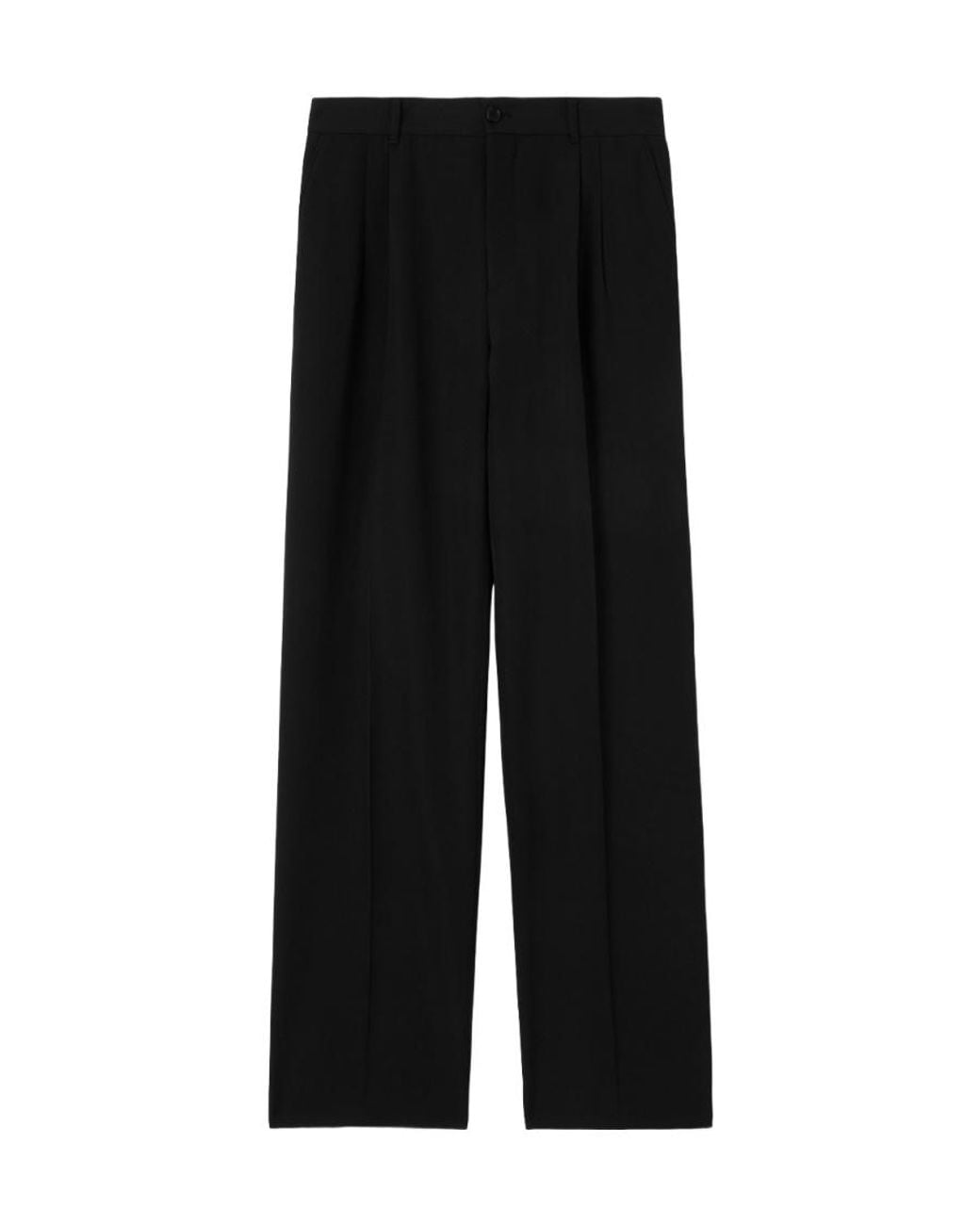 Burberry Black Straight Leg Tailored Trousers for men