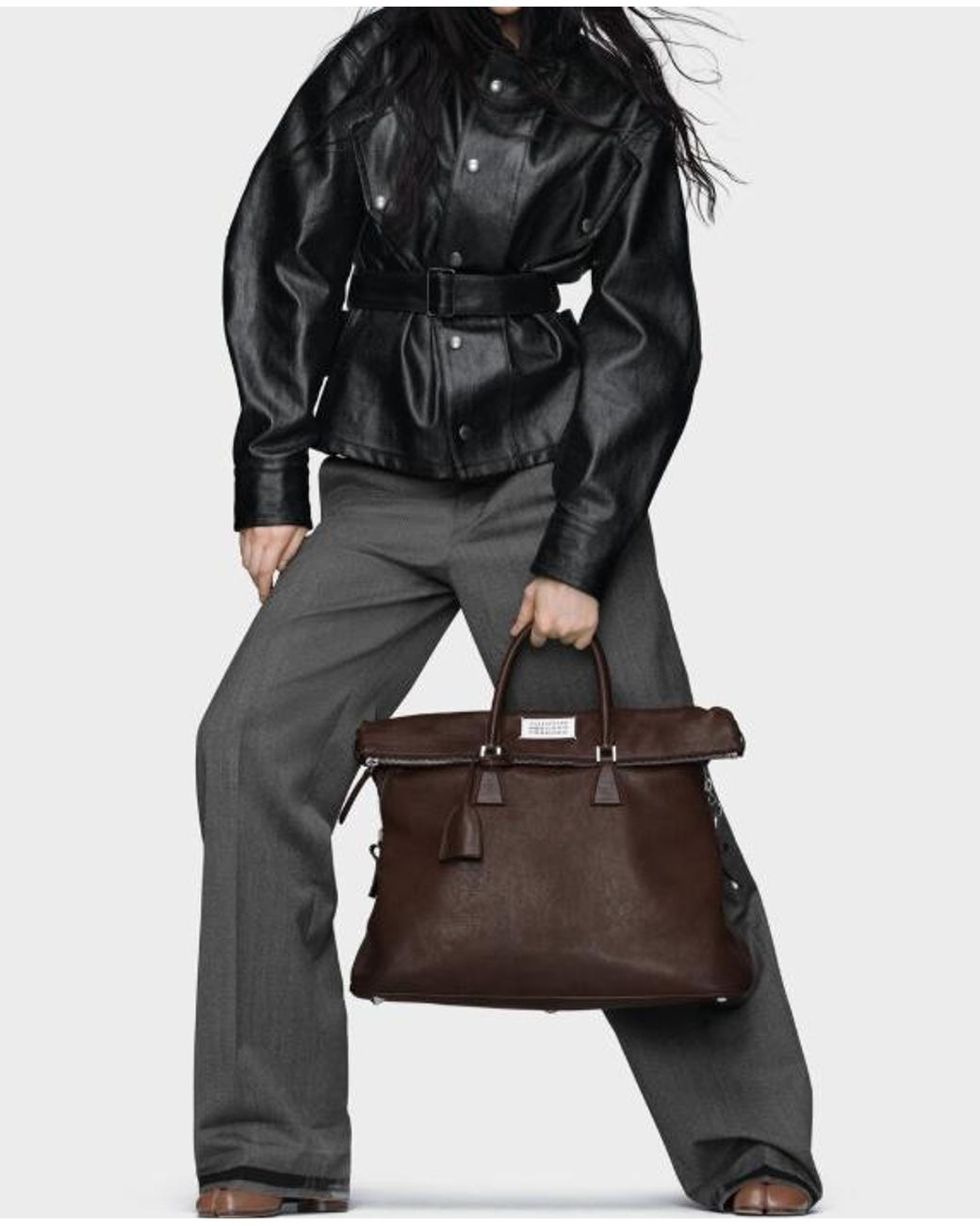 Maison Margiela Brown Loved To Death Xl 5Ac Crossbody Bag
