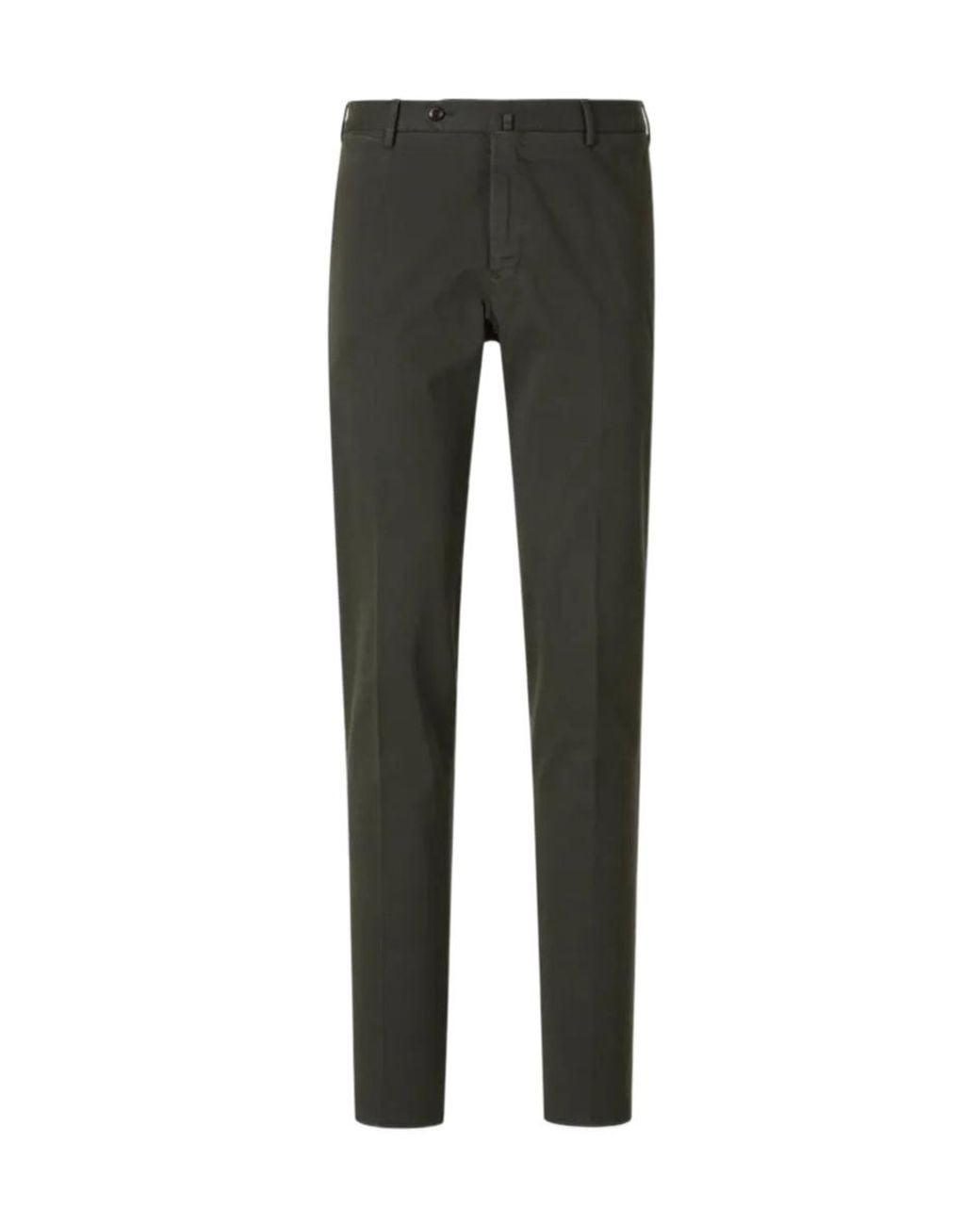 Pt Pantaloni Gray Trousers With Belt Loops for men