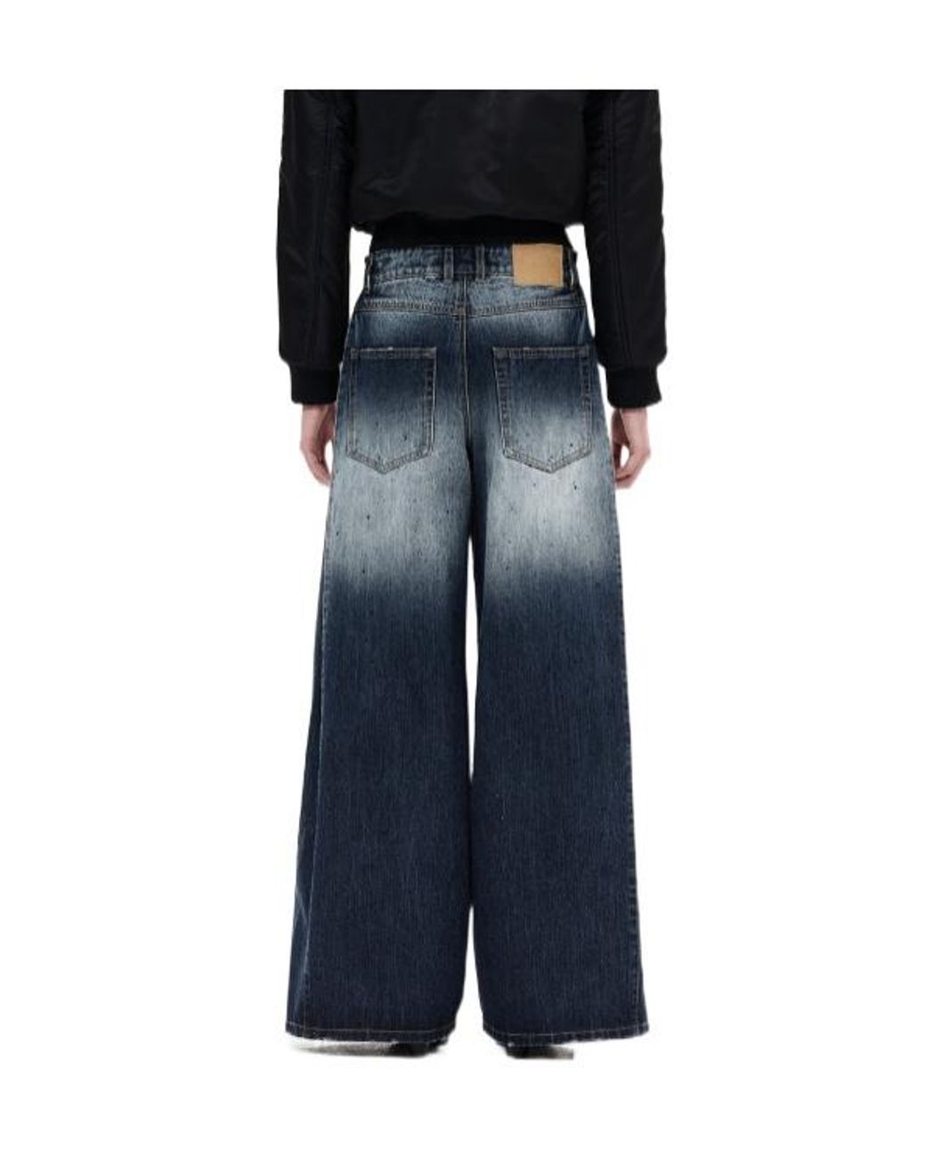 we11done Blue Belt Loops Casual Pants