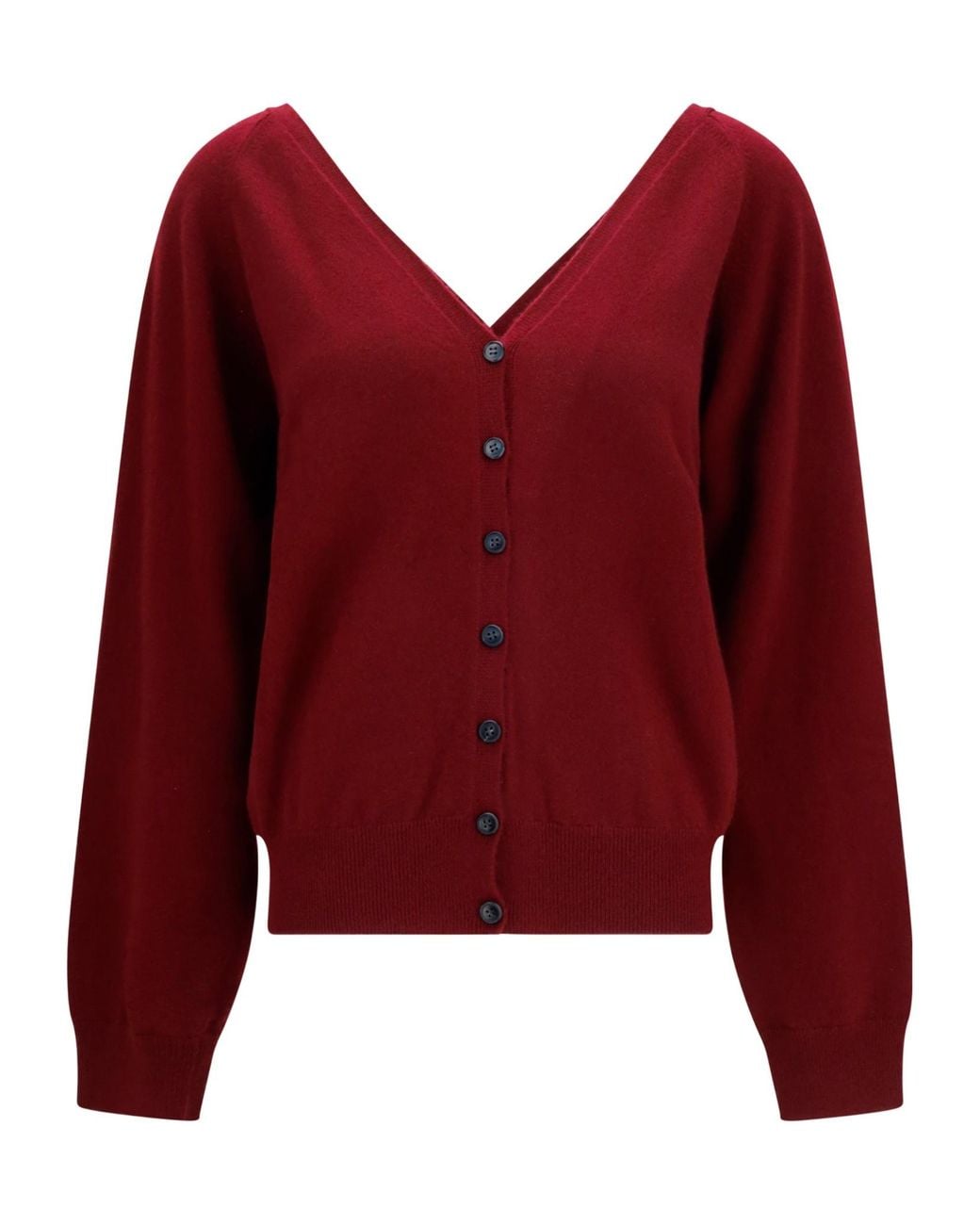 Lisa Yang Red Jiani V-Neck Cardigan