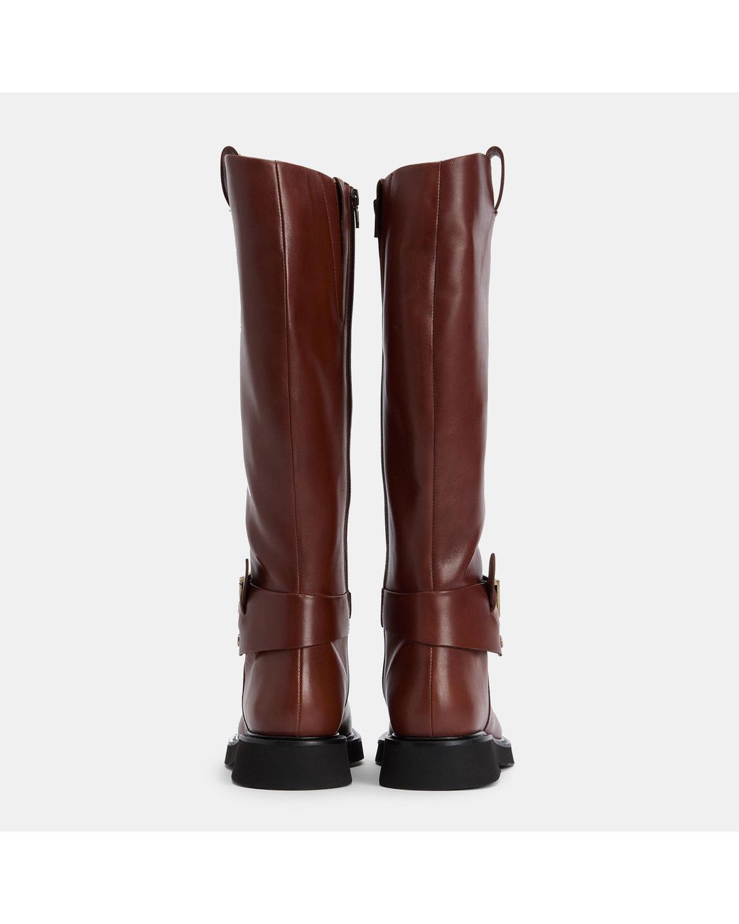 Barbour Brown Solid Color Tall Boots