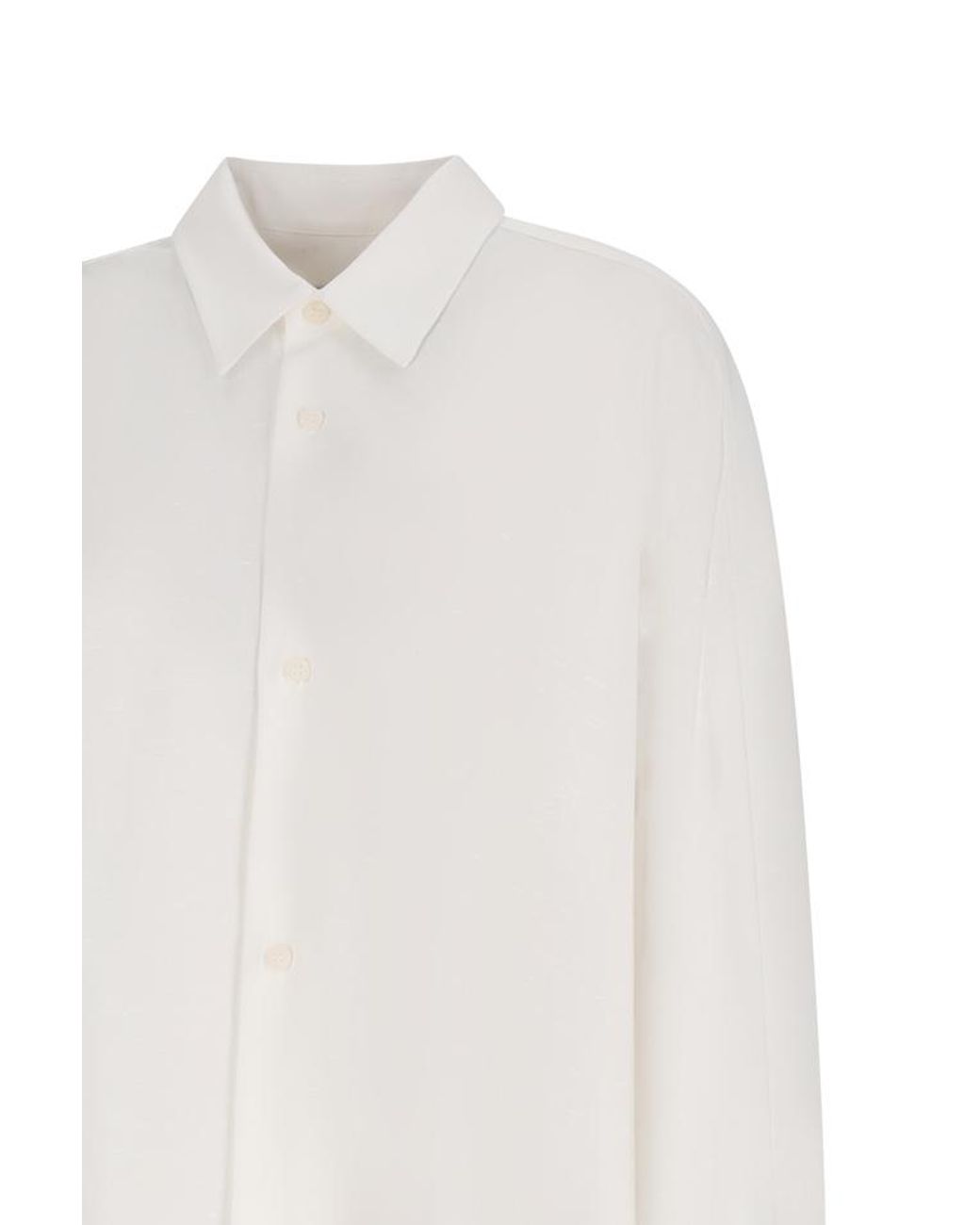 DARKPARK White Carla Long-Sleeved Buttoned Shirt