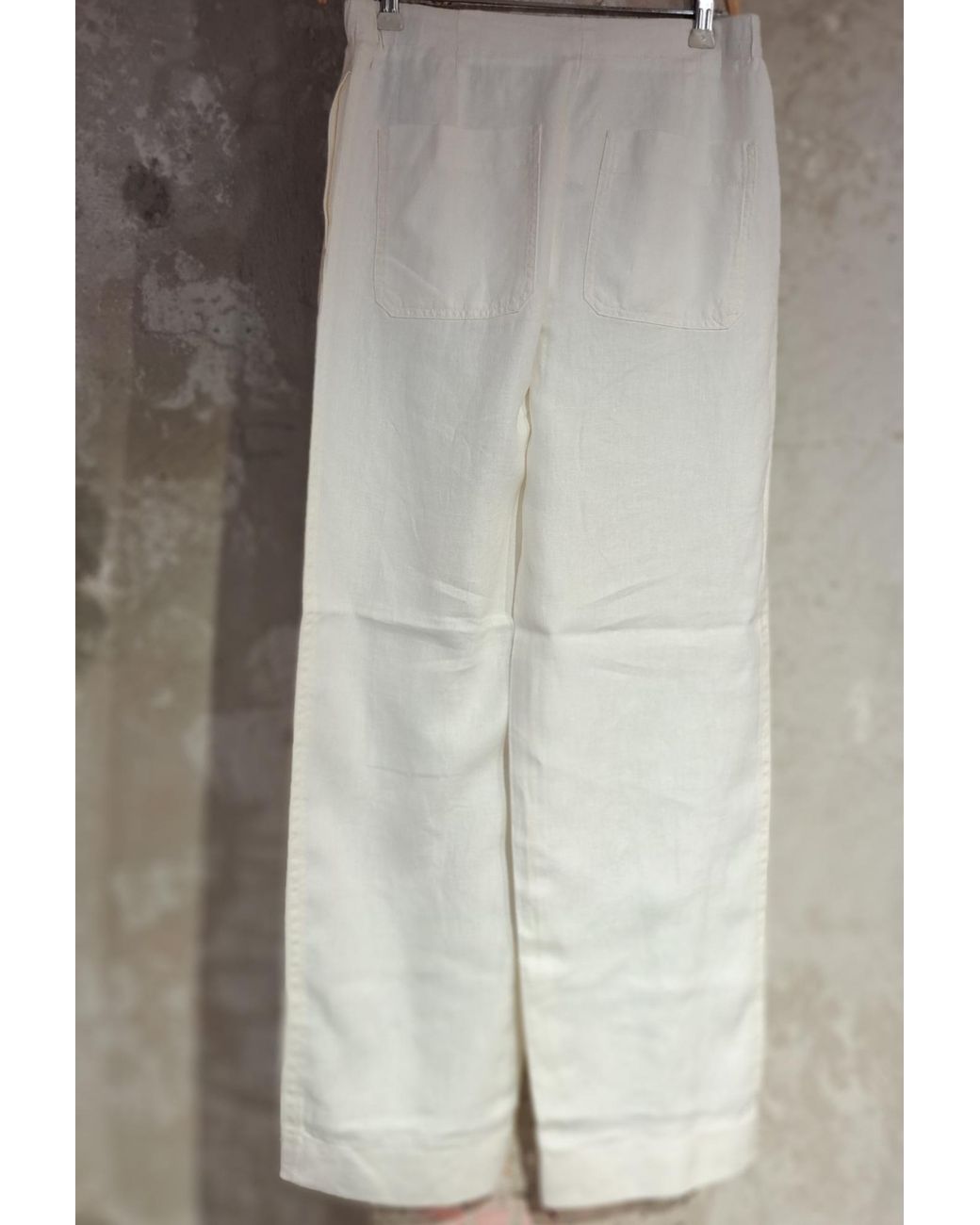 Vince Multicolor Elastic Waist Straight-Leg Pants