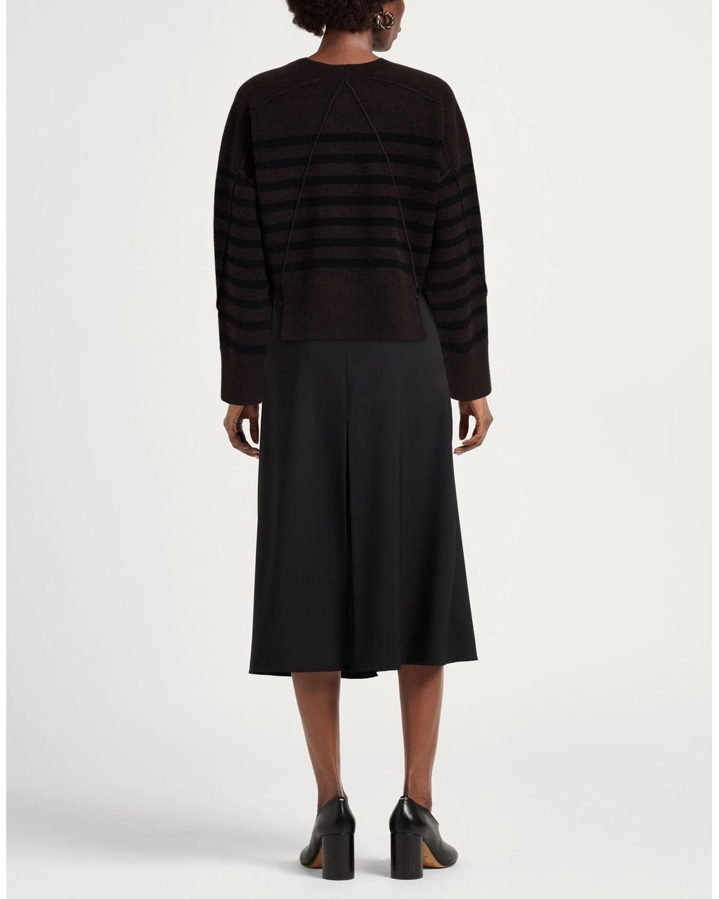 Rag & Bone Black Striped Long-Sleeve Knit Sweater