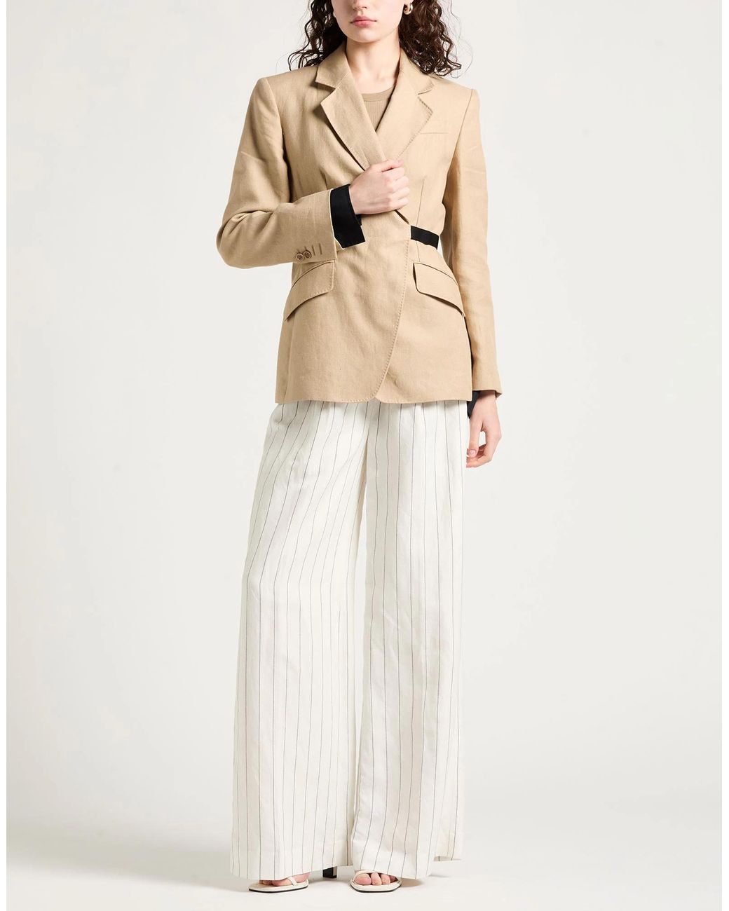 Max Mara Natural Blazer Linen