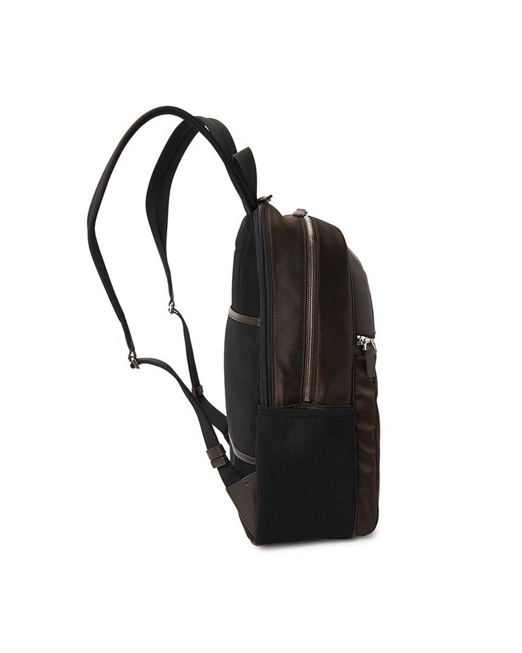 Bally Black Zippered Backpack for men