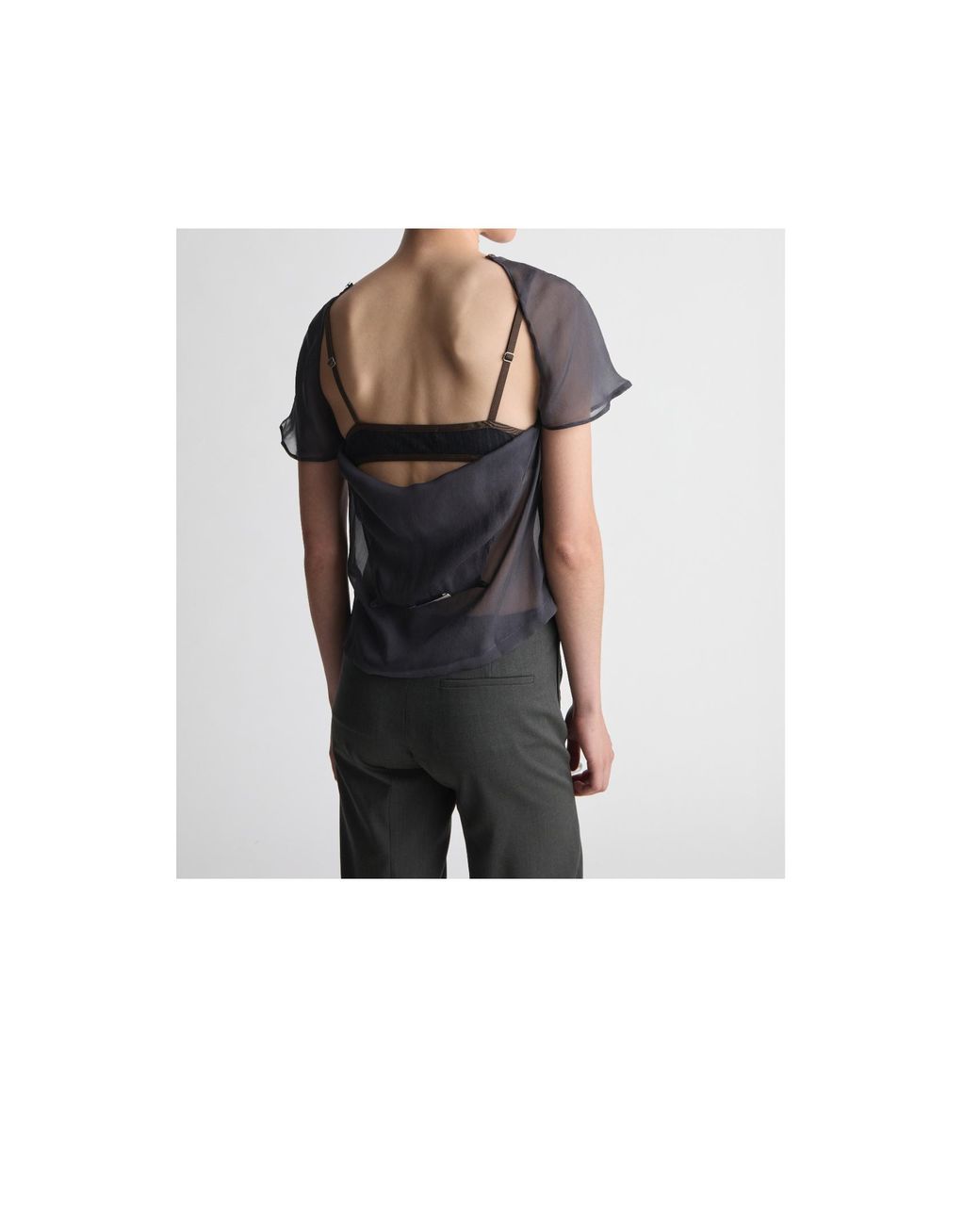 Paloma Wool Black Short-Sleeved Top