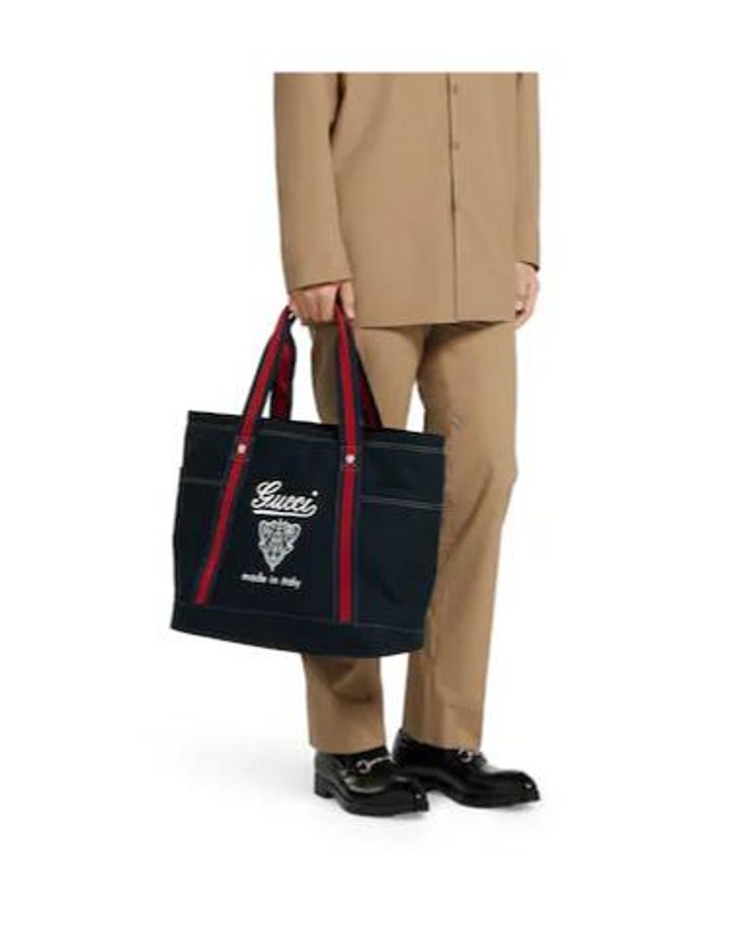 Gucci Black Large Printed Tote Bag for men