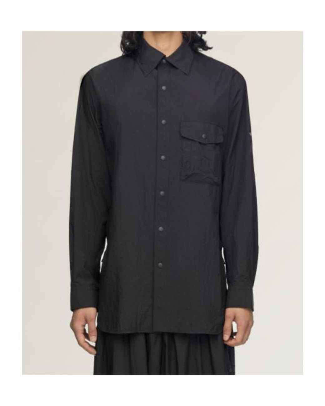 Y-3 Blue Gradient 3 Stripes Overshirt for men