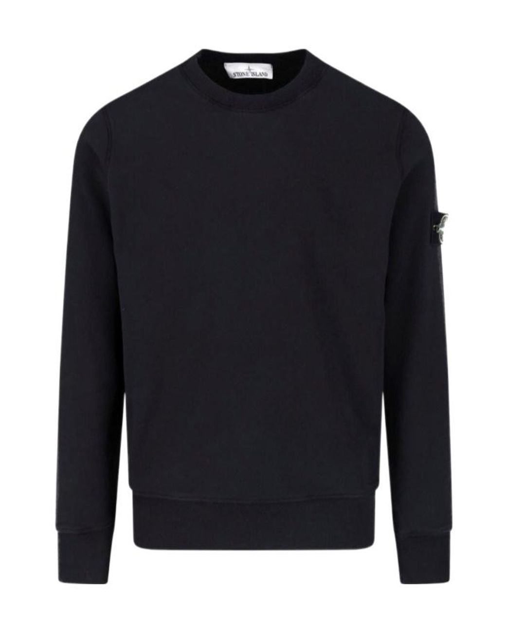 Stone Island Blue Long-Sleeved Sweatshirt for men