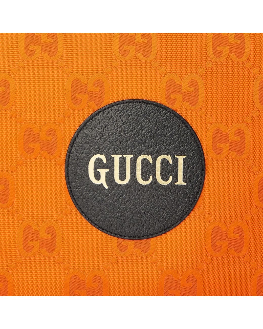Gucci Orange Zipper Clutch Pouch for men