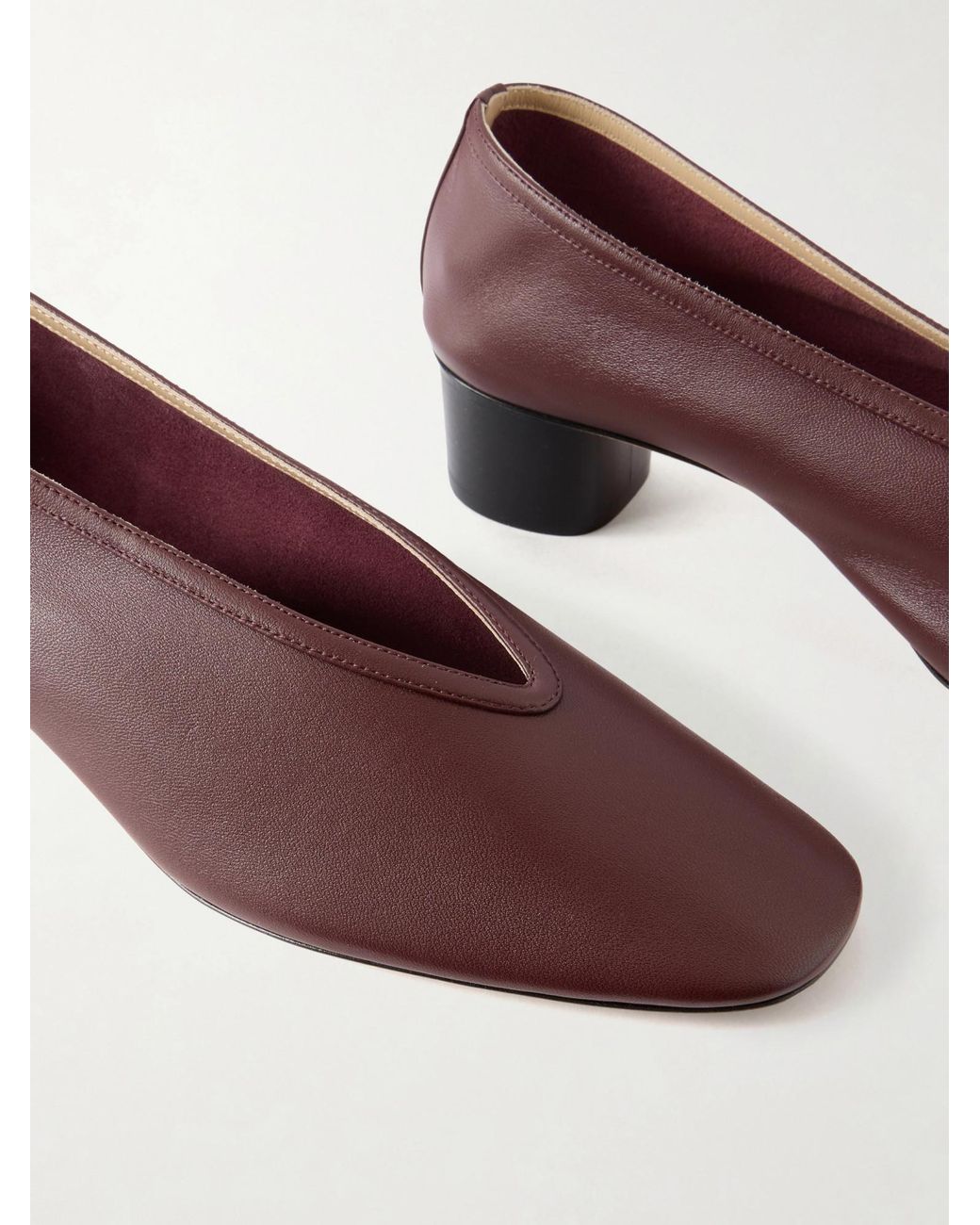 Le Monde Beryl Brown Luna Leather Pumps
