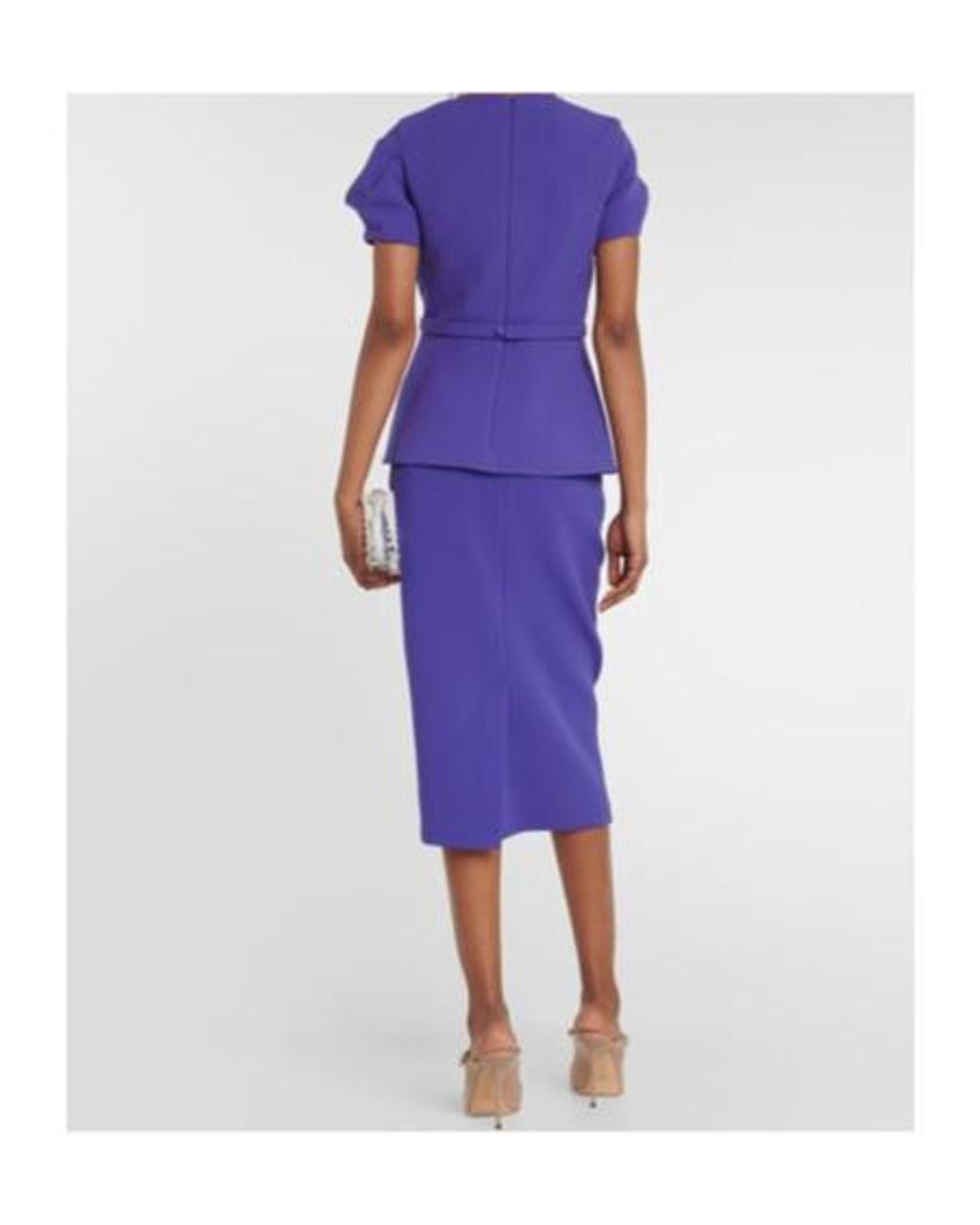 Safiyaa Blue Cassiopeia Crêpe Top