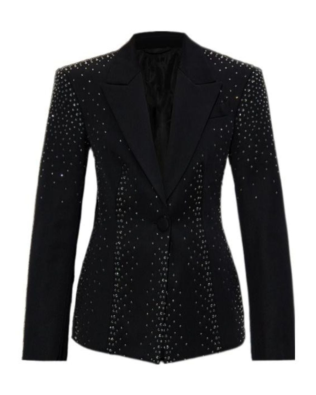 The Attico Black The Embellished Blazer