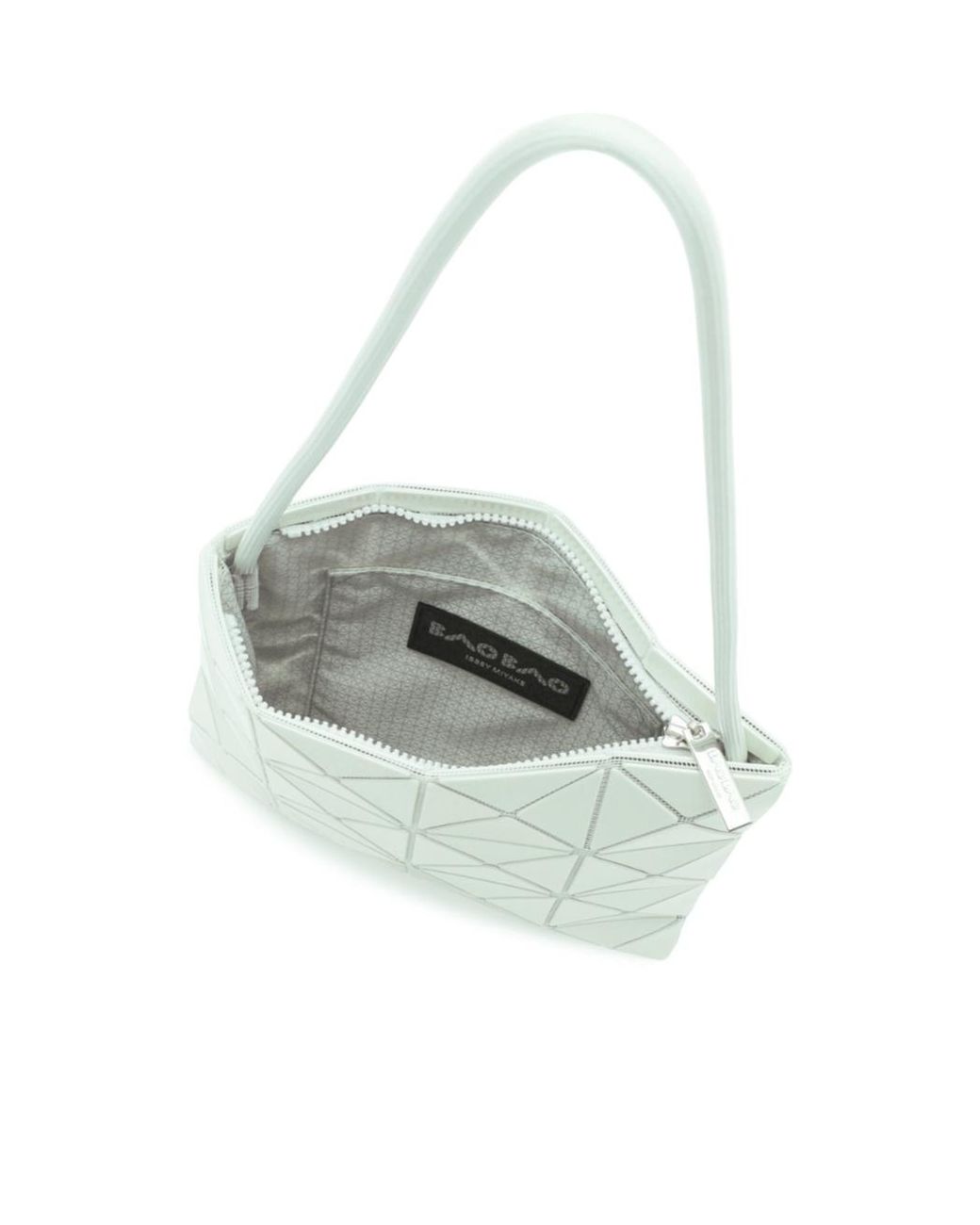 Issey Miyake White Lucent One Geometric-Panel Shoulder Bag