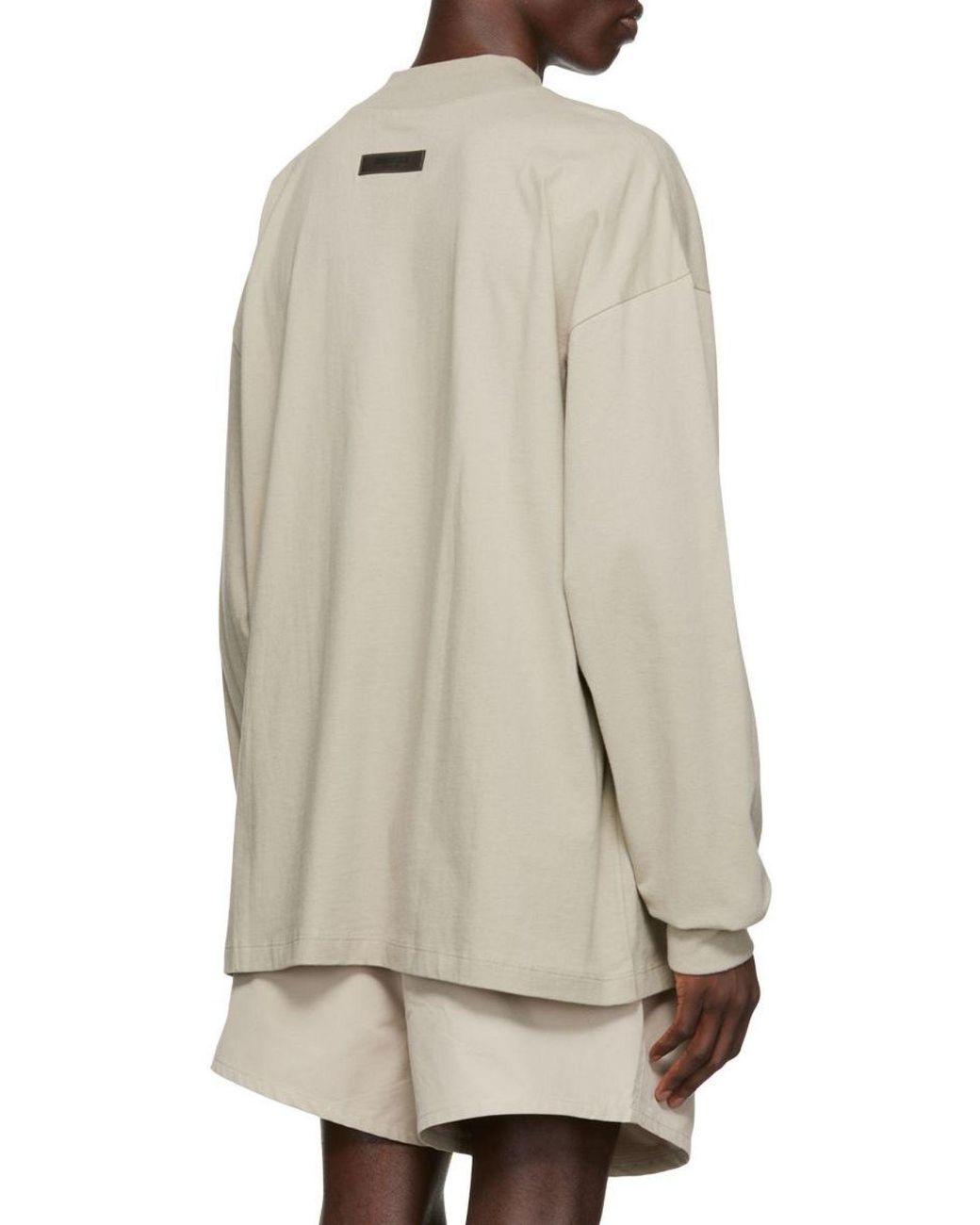 Fear Of God White Embossed-Logo Long-Sleeve T-Shirt