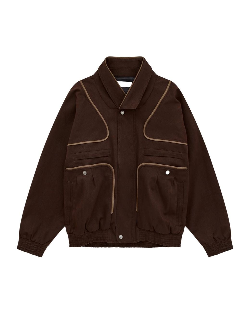 Kiko Kostadinov Brown Contrast Piped Jacket