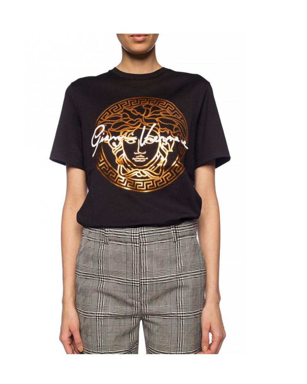 Versace Black Micro-Label T-Shirt
