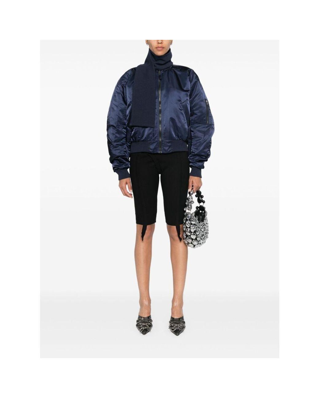 OTTOLINGER Blue Long-Sleeved High-Neck Casual Jacket