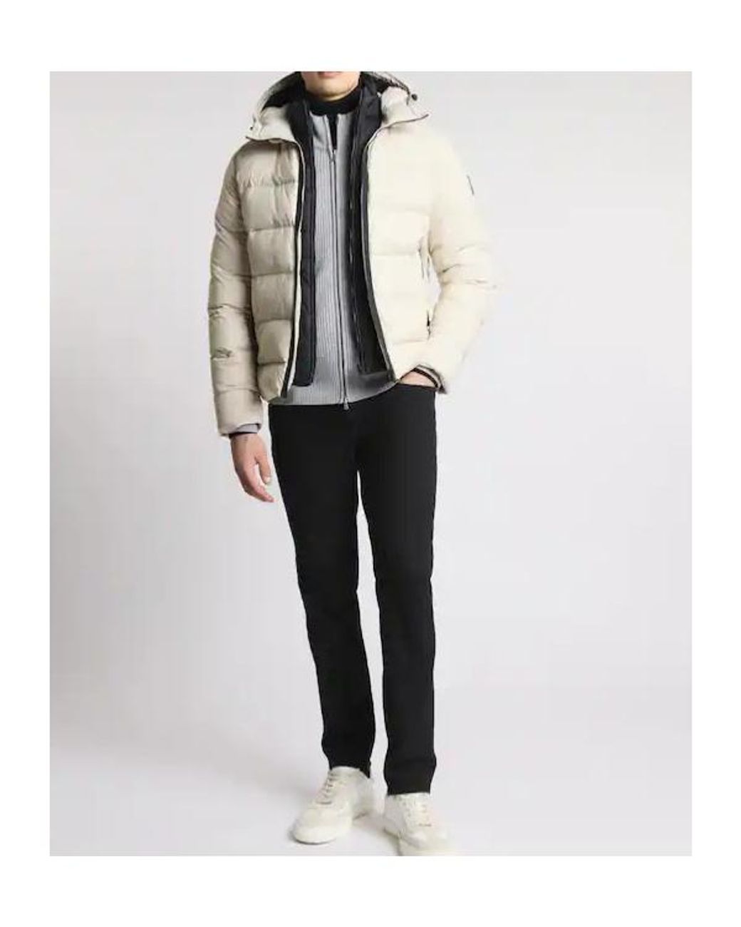 Fay Natural Quilted Down Jacket for men