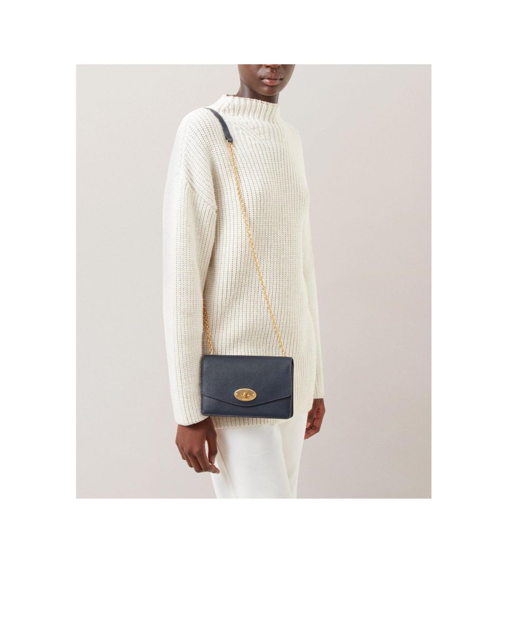 Mulberry Blue Classic Britishstyle Small Bag