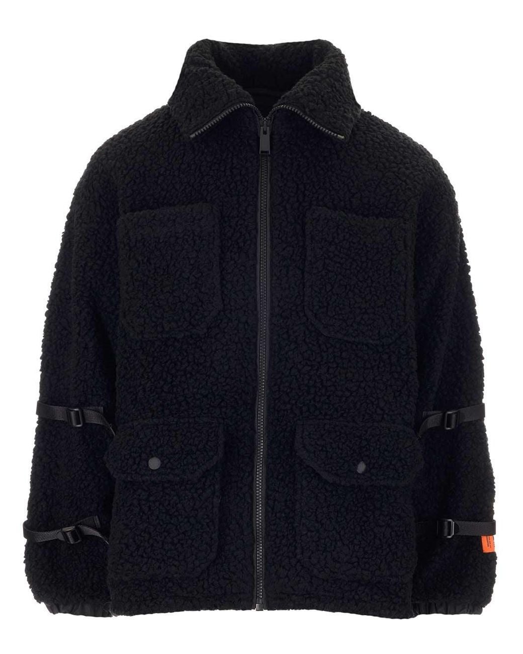 Heron Preston Blue Zip-Fastening Fleece Jacket for men
