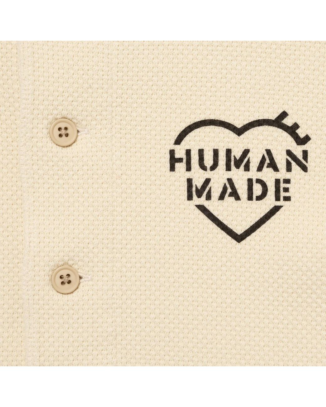 Human Made Natural Henley Neck L/S T-Shirt for men