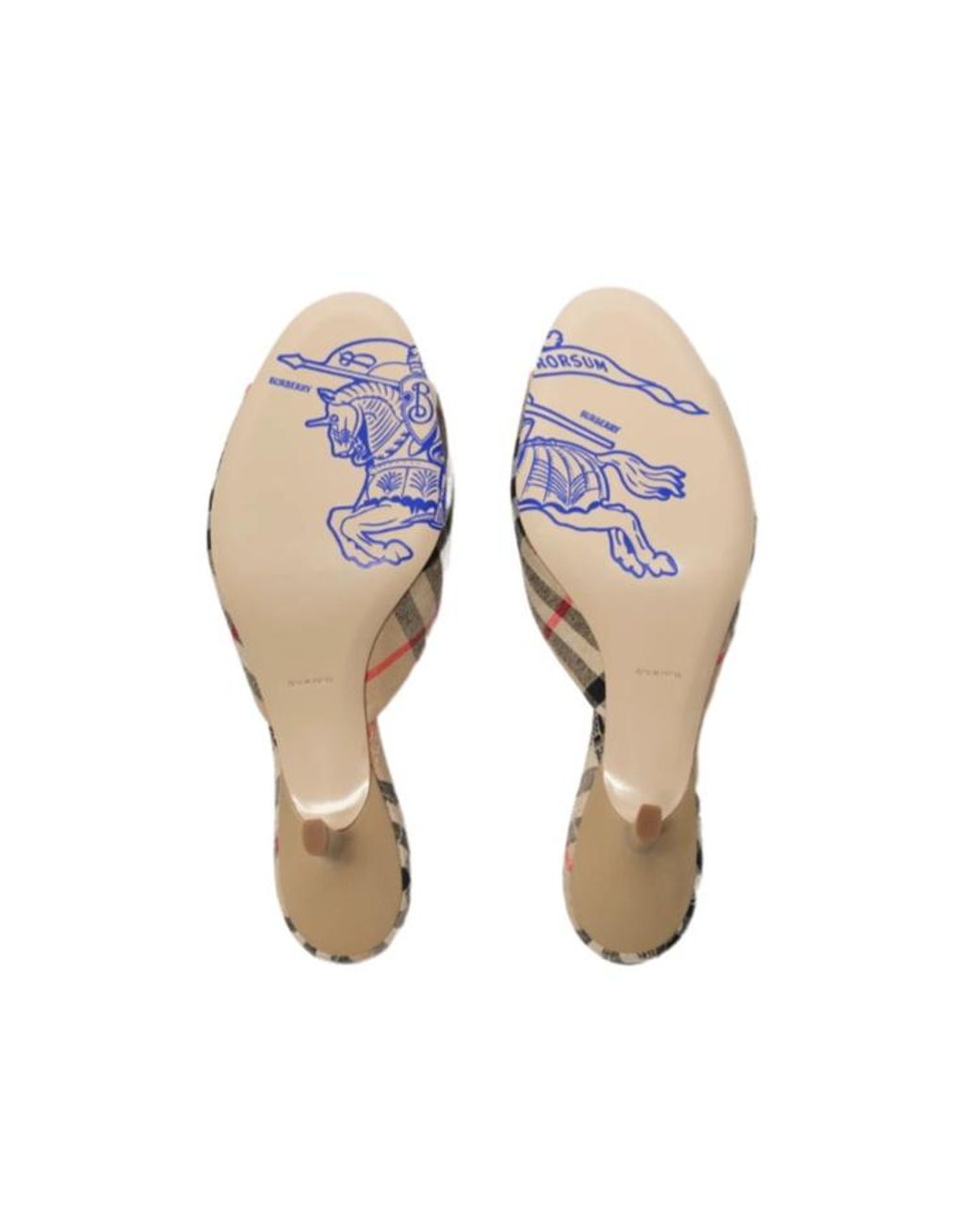 Burberry Multicolor Check Mews Low Sandals