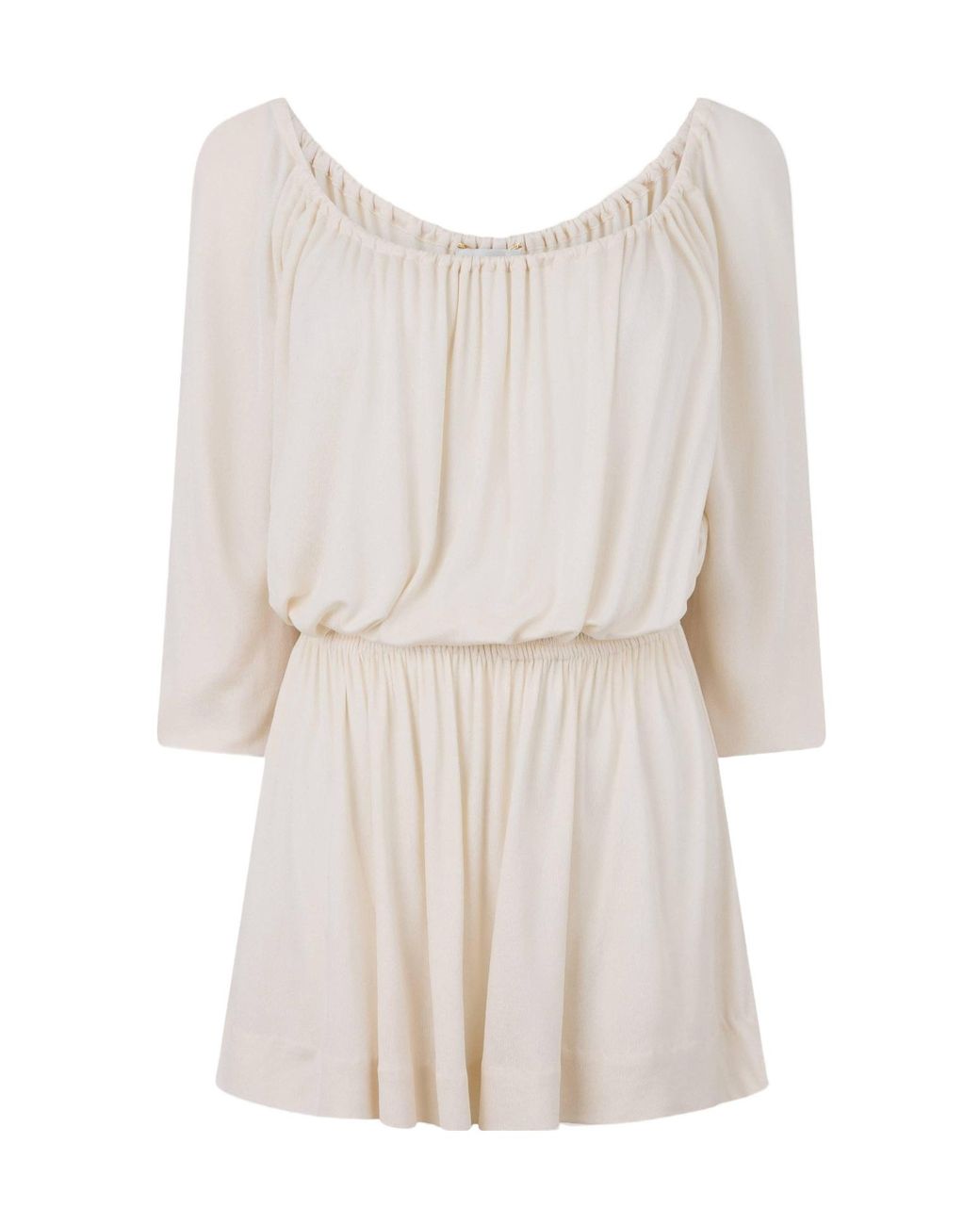 Saint Laurent White Fashionable Dress