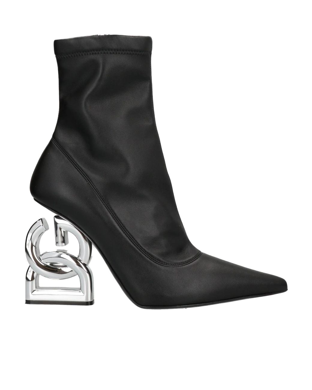 Dolce & Gabbana Black Solid Color Ankle Boots