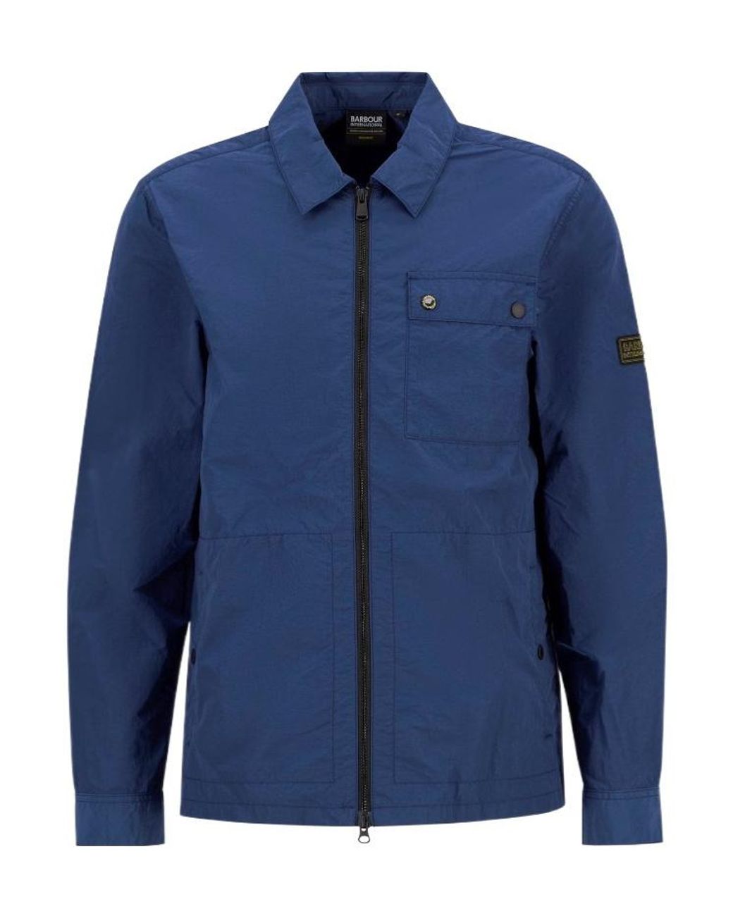 Barbour Blue Cotton Long Sleeve for men