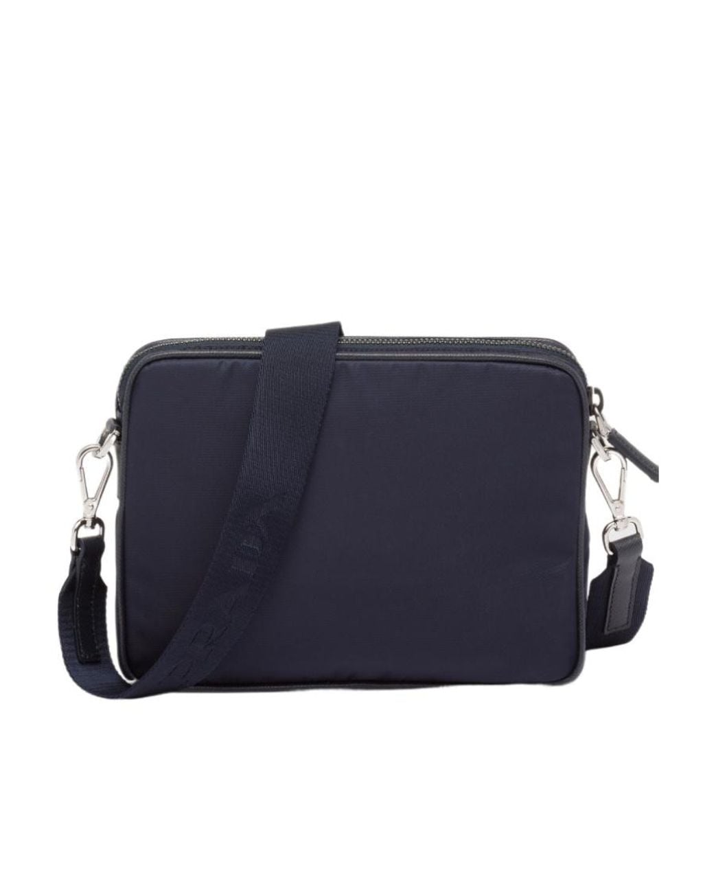 Prada Blue Re-Nylon And Saffiano Leather Shoulder Bag for men
