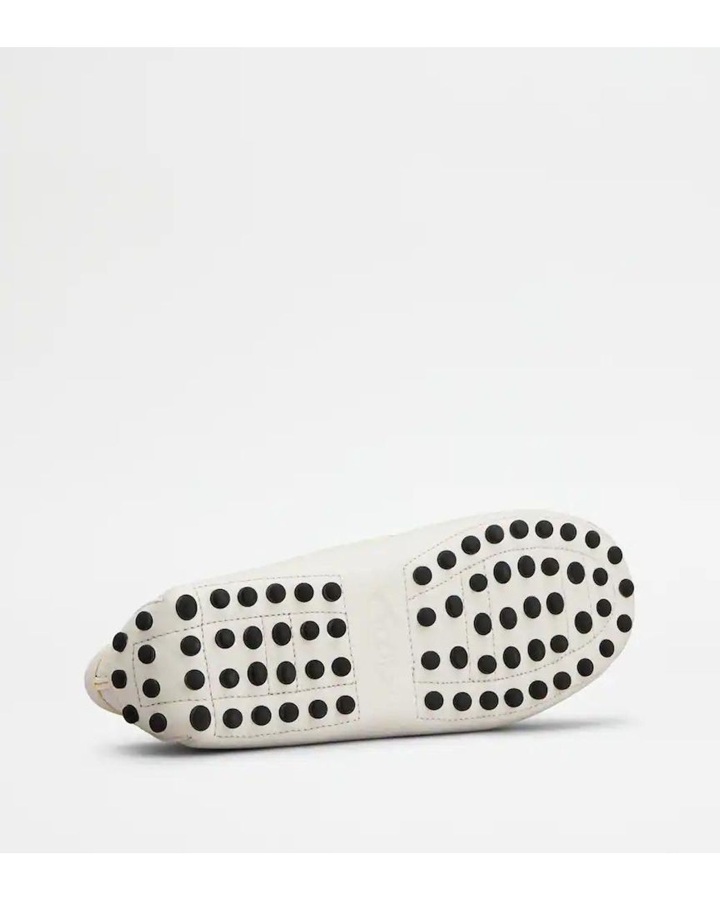 Tod's White Gommino Loafers