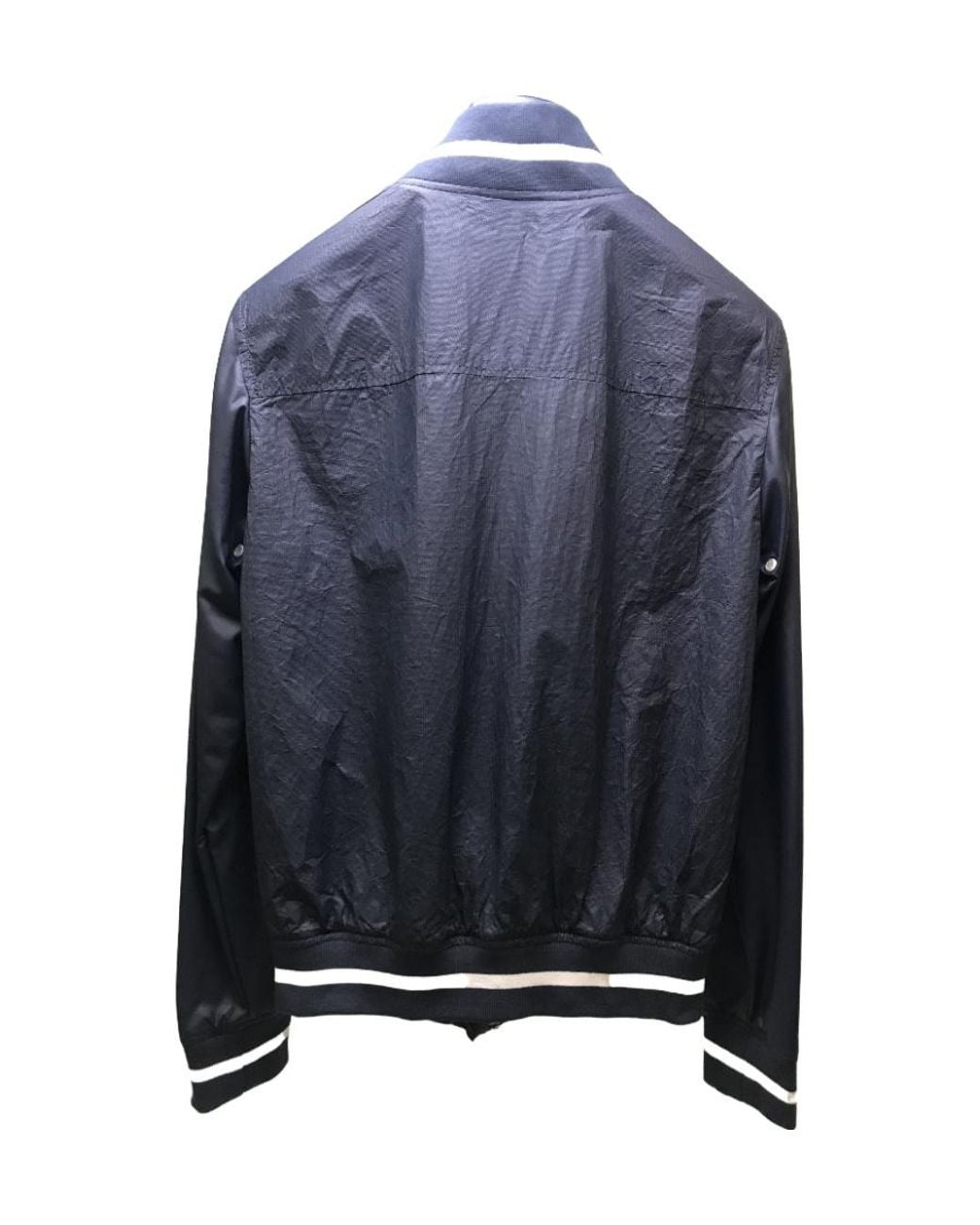 Armani Jeans Blue Logo Logo Baseball Jacket for men