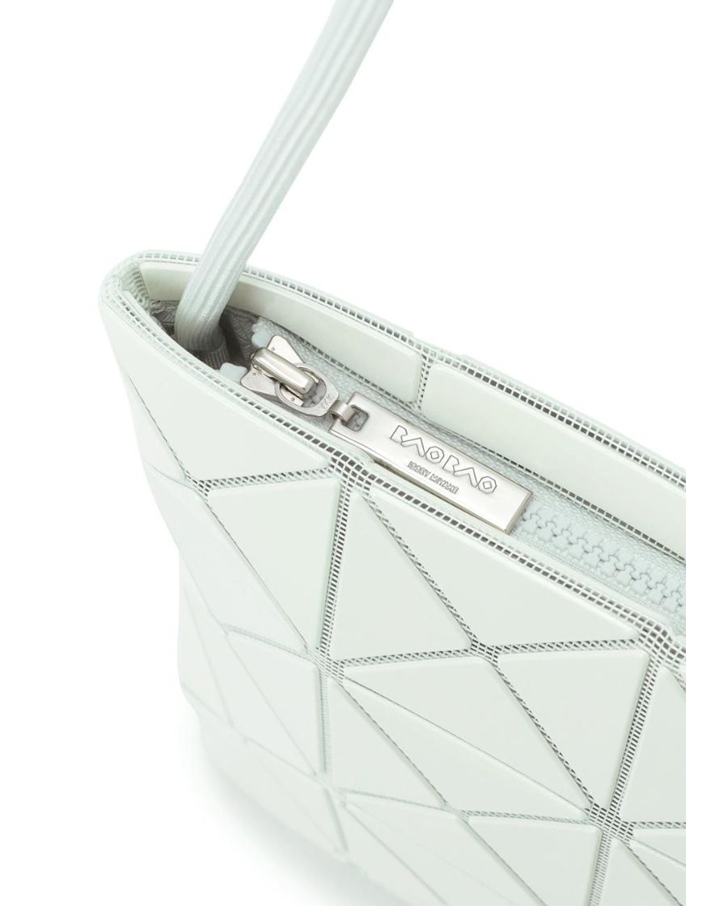 Issey Miyake White Lucent One Geometric-Panel Shoulder Bag
