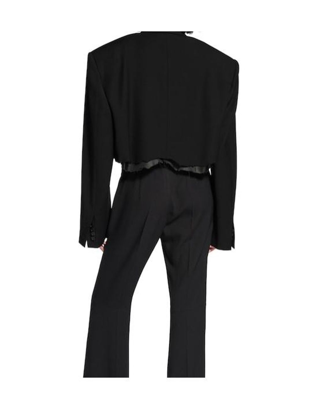Balenciaga Black Cut-Out Single-Breasted Blazer