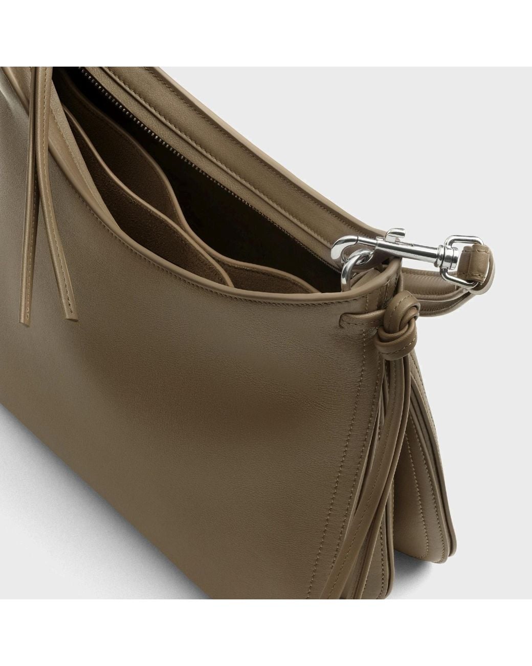 Phoebe Philo Metallic Small Gig Leather Shoulder Bag