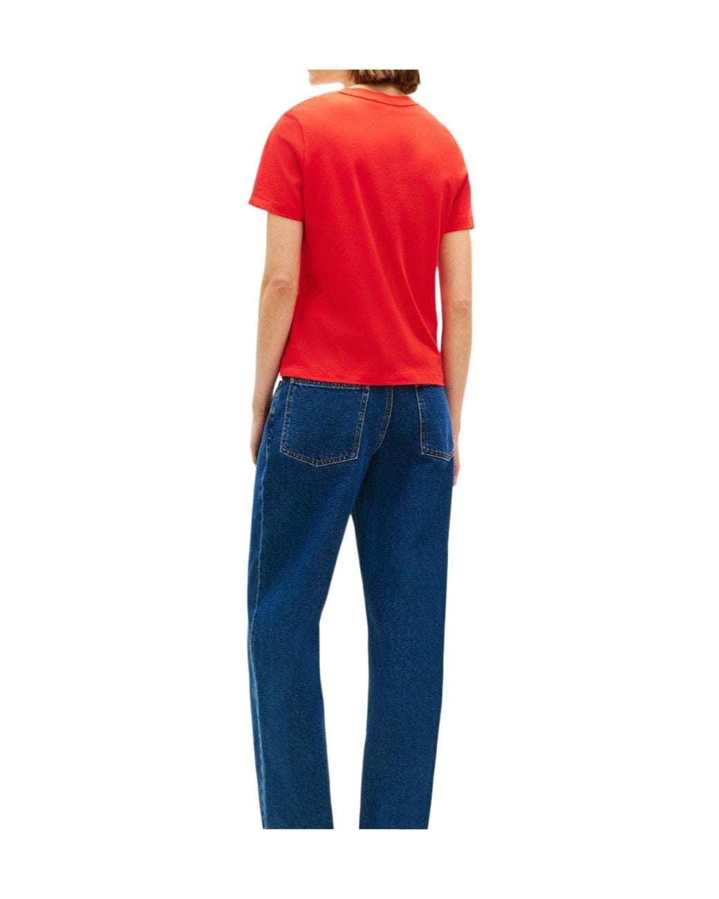 Tommy Hilfiger Red Simple T-Shirt