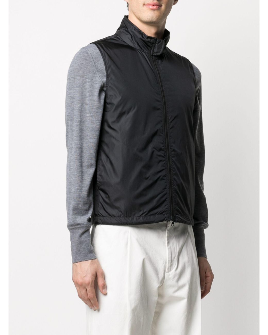 Aspesi Black Sleeveless Vest for men