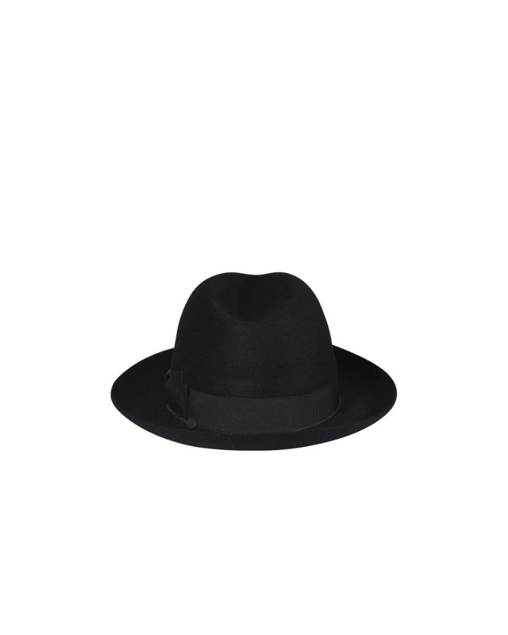 Borsalino Black Felt Fedora for men