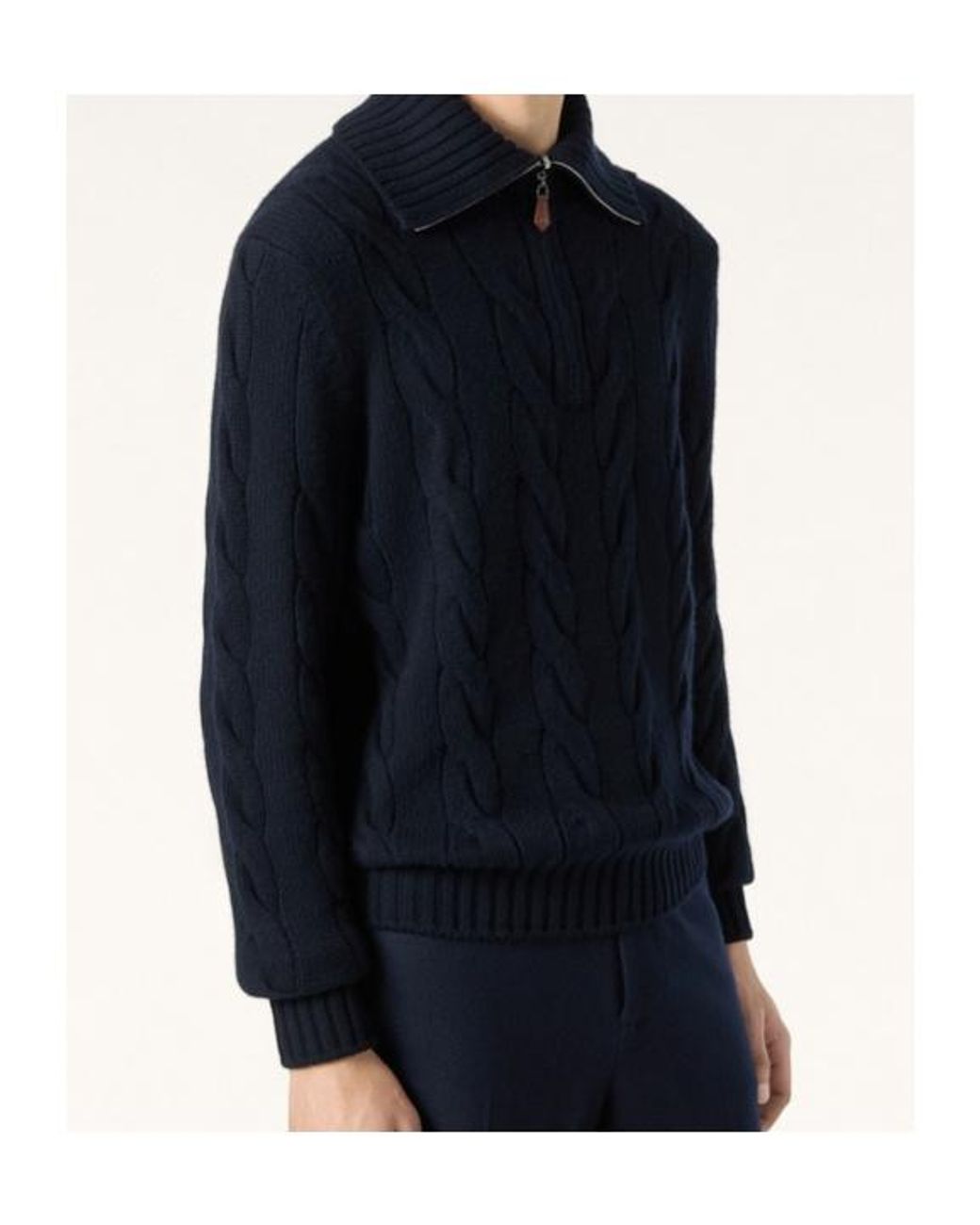 Loro Piana Blue Napier Sweater for men