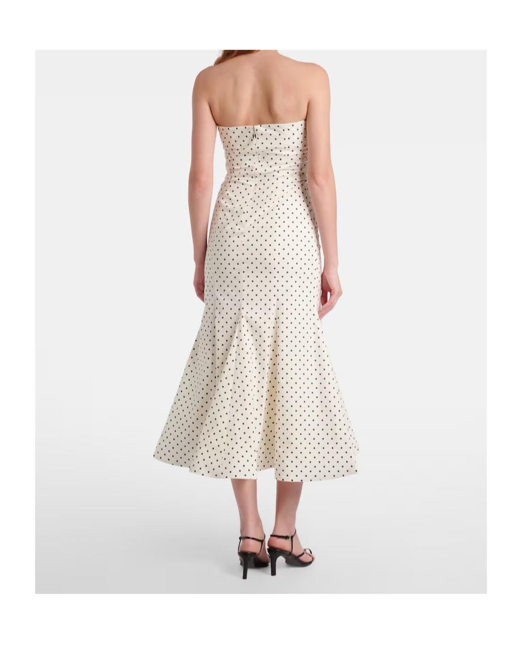 ROTATE BIRGER CHRISTENSEN White Amadelle Cotton-Blend Midi Dress