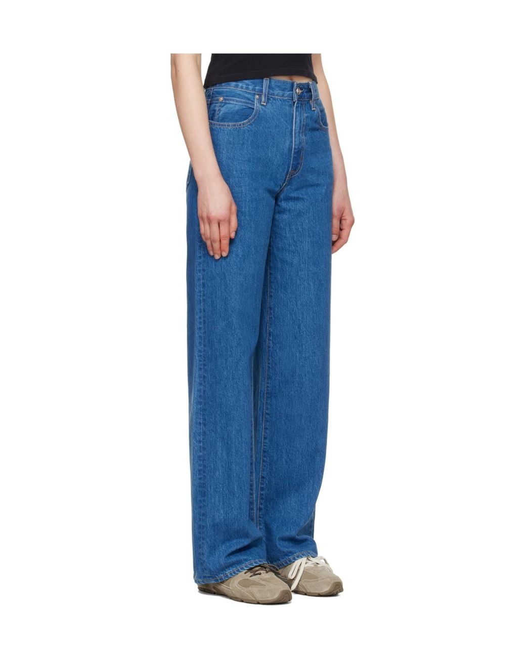 SLVRLAKE Denim Blue High-Waisted Jeans
