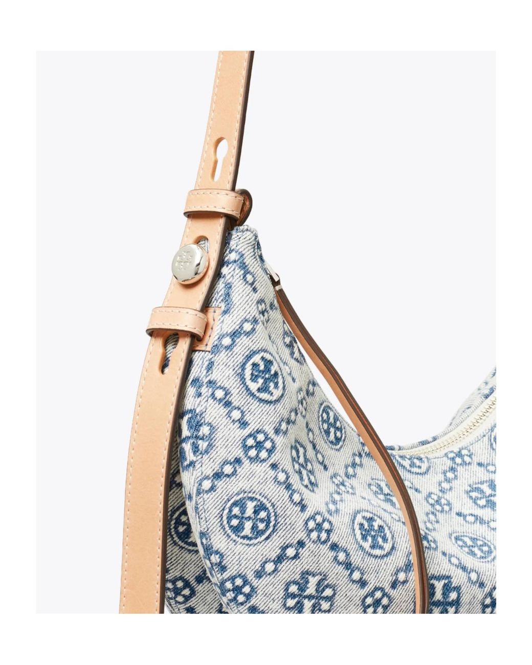 Tory Burch Blue T Monogram Shoulder Bag