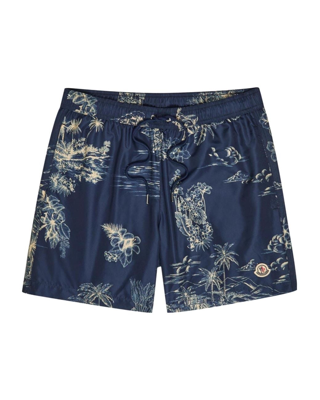 Moncler Blue Drawstring Shorts for men