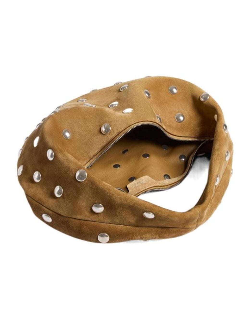 Khaite Metallic Olivia Studded Medium Hobo Bag