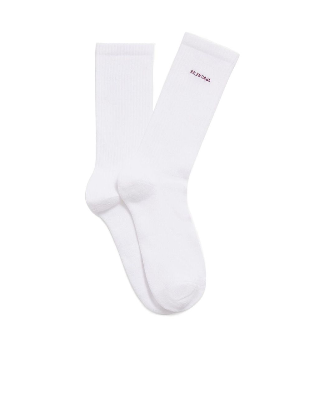 Balenciaga White Logo Socks for men